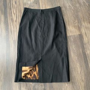 Dolce and Gabbana Black Pencil Skirt